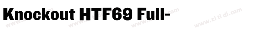 Knockout HTF69 Full字体转换
